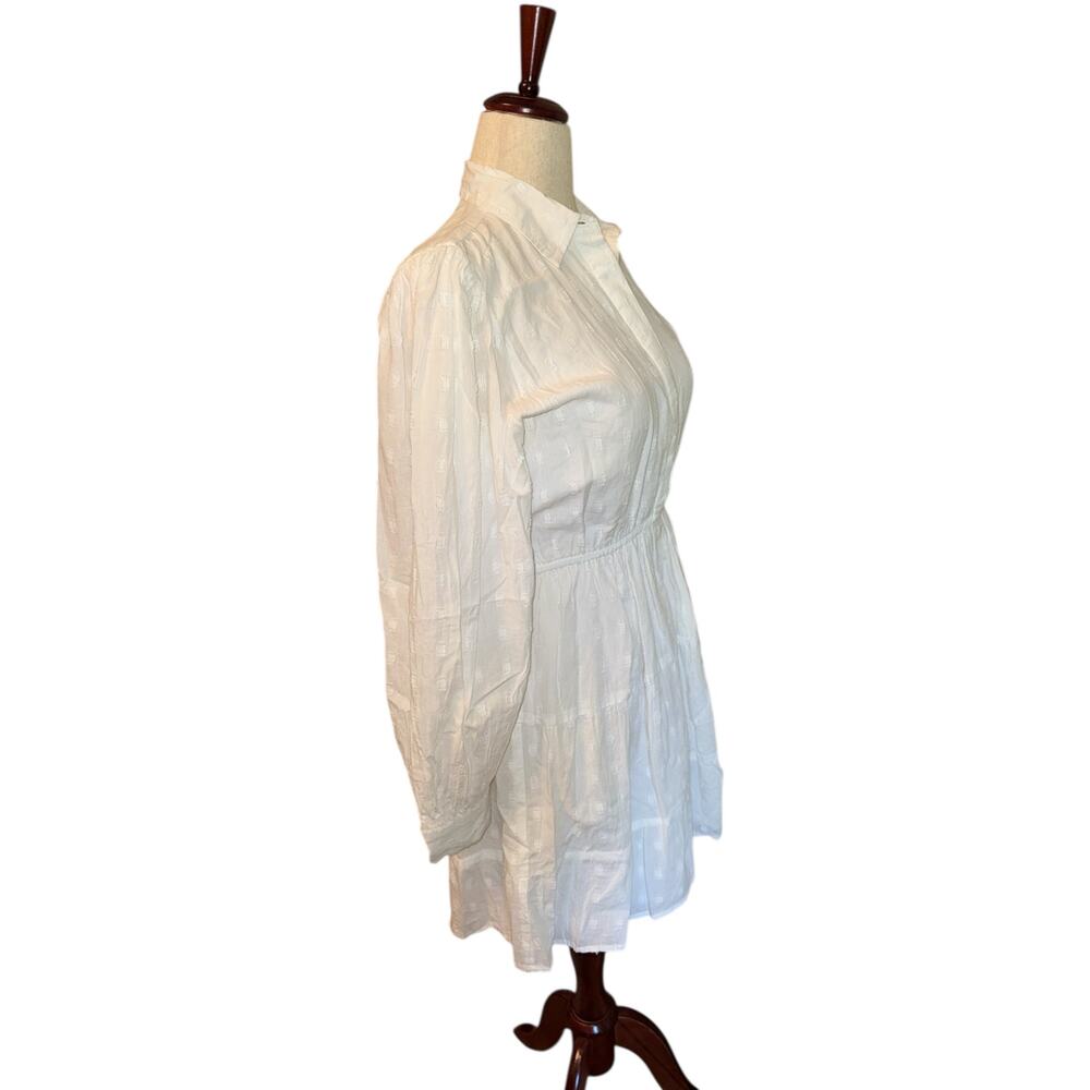 Sim & Sam long sleeve white eyelet dress size M - Picture 2 of 8